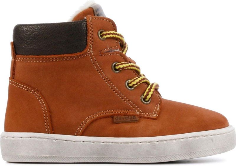 Develab Mannen Enkellaarsjes - 41855 - Cognac