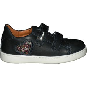 Develab - Lage Schoen - Navy Blauw - Leder - Klittenband