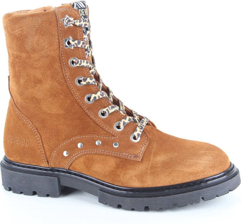 Develab 41682 - Kinderen Half-hoog - Kleur: Cognac