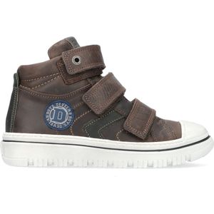 Develab - Biker Boots - Groen - Klittenbandschoen - Nubuckleer