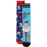 Apollo - Foute Kerstsokken - 2-Pack - Santa Claus / Tools - 75% Katoen