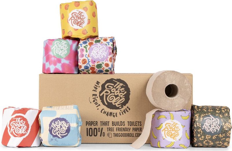 The Good Roll The Cheerful Choice Toiletpapier – 2-laags – 24 maxirollen – Duurzaam wc papier
