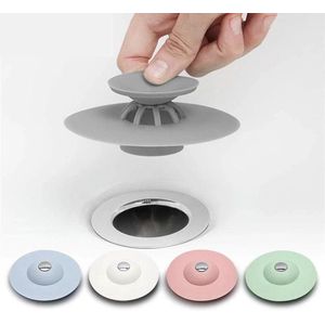 Silicone Afvoerstop - Afvoerplug - Anti Haar Afvoerstop - Blauw