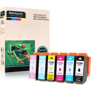 ReYours Inktcartridge voor Epson 378XL Multipack 6 stuks Epson Expression Photo XP-8500, XP-8505, XP-8600, XP-8605, XP-8606