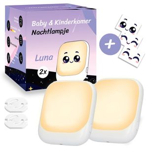 Magic Luna Serie - Nachtlampje Baby Stopcontact - Nachtlampje Kinderen - Kraamcadeau Origineel