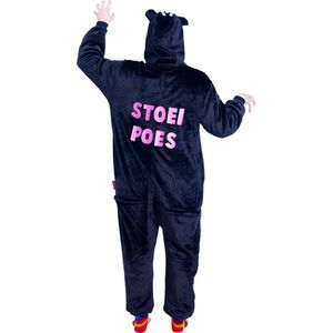 Katten onesie - dieren onesie - verkleedkleding - carnavalskleding - Carnaval kostuum - dames - heren – volwassenen - Stoeipoes - maat S/M