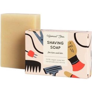 HelemaalShea - Scheerzeep Bar - Shaving Bar - Vegan - 100% natuurlijk - Voor Hem en Haar