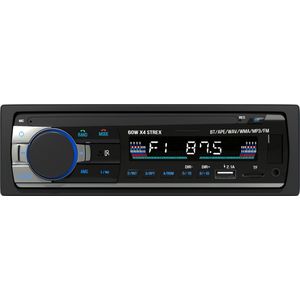 Strex Autoradio met Bluetooth voor alle auto's - USB, AUX en Handsfree - Afstandsbediening - Enkel