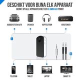 Strex - Bluetooth Receiver - Bluetooth 5.0 - 3.5MM AUX - Handsfree Bellen