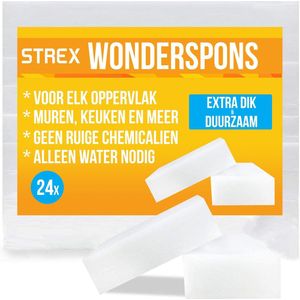 24x Wonderspons | Schoonmaakspons | Sponsjes | Magic eraser | Wondersponzen | Alle oppervlakken | Vlekken verwijderen | Melamine Spons