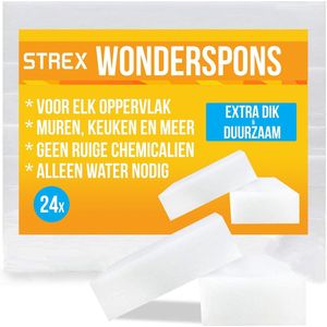 Strex 24x Wonderspons - Schoonmaakspons / Sponsjes / Magic eraser / Wondersponzen / Alle oppervlakke