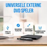 Strex - Externe DVD Speler - USB 3.0 - Geschikt voor Windows, Mac en Linux