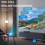 Strex Beamer - Full HD 1920x1080P - 7000 Lumen - Streamen Vanaf Je Telefoon Met WiFi - Mini Projector