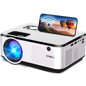 Strex Beamer - Input tot Full HD - 7000 Lumen - Streamen Vanaf Je Telefoon Met WiFi - Mini Beamer