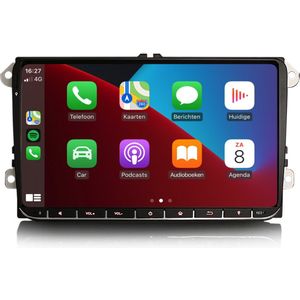 Carplay autoradio voor Skoda Octavia Fabia Rapid Yeti Superb Roomster | 2006 t/m 2017 | Android 13 | Draadloos Apple Carplay & Android auto | 4GB + 64GB | 8-Core processor | Cartronix | 2025 model | Bluetooth & Wifi