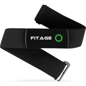 FITAGE Hartslagmeter HRM-DUAL - Hartslagmonitor Band met Bluetooth en ANT+ Sensor - Oplaadbare Batterij