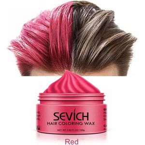 Sevich - 100% Natuurlijke Materialen - Tijdelijk - Haarverf - Haar Wax - Haircoloring Wax - Uit wasbaar - Rood