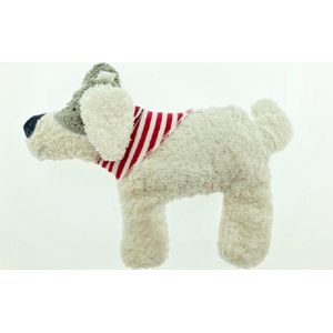Verwarmingskussen - Knuffeldier - Warmteknuffel - Hond - Biologisch katoen - Vega - 24x31cm - Kersenpitten - Uitneembaar om in de magnetron te kunnen opwarmen - Kan ook als koudcompres gebruikt worden