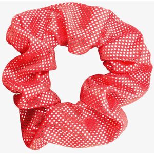 Lajetti - Glitter Scrunchie Rood Turnwokkel Haarelastiek Haarwokkel - Turn scrunchies