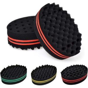 Guardian beauty Afro Twist - Haar Spons - Afro Twist Hair Sponge - Haar twister (Zwart / Rood)