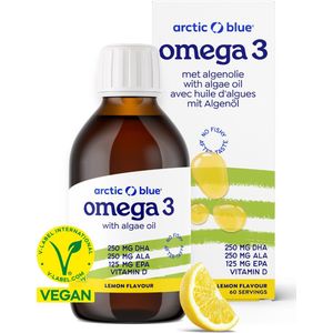 Arctic Blue Hennepzaad- en algenolie DHA, EPA, ALA en vitamine 150 Milliliter