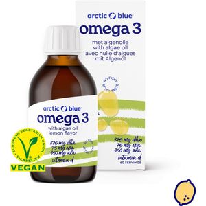 Arctic Blue Hennepzaad- en algenolie DHA, EPA, ALA en vitamine 150 Milliliter