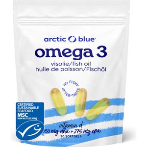 Arctic Blue Pure Alaska MSC visolie met vitamine D 30 Capsules