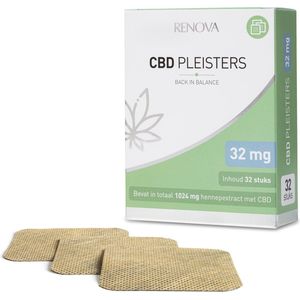 Renova CBD pleisters (32mg cannabidiol per pleister - 32 stuks) - hennep pleisters