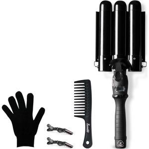 Bombé - Wafeltang - Zwart - 32mm - Golvenkrultang