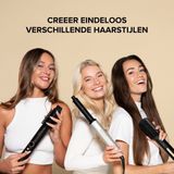 MAE® Airstyler II - Föhnborstel & Krulborstel - Krultang 5 in 1 Multistyler - Hairwrap - Haarstyler - Zilver