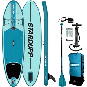 Stardupp Level SUP - Opblaasbaar SUP Board – 300x81cm - 150 kg- Blauw