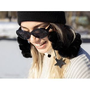 Zonnebrilkoord - luxe stoffen brillenkoord - Hoge kwaliteit - Brillenkoord zwart | SUNNY CORDS