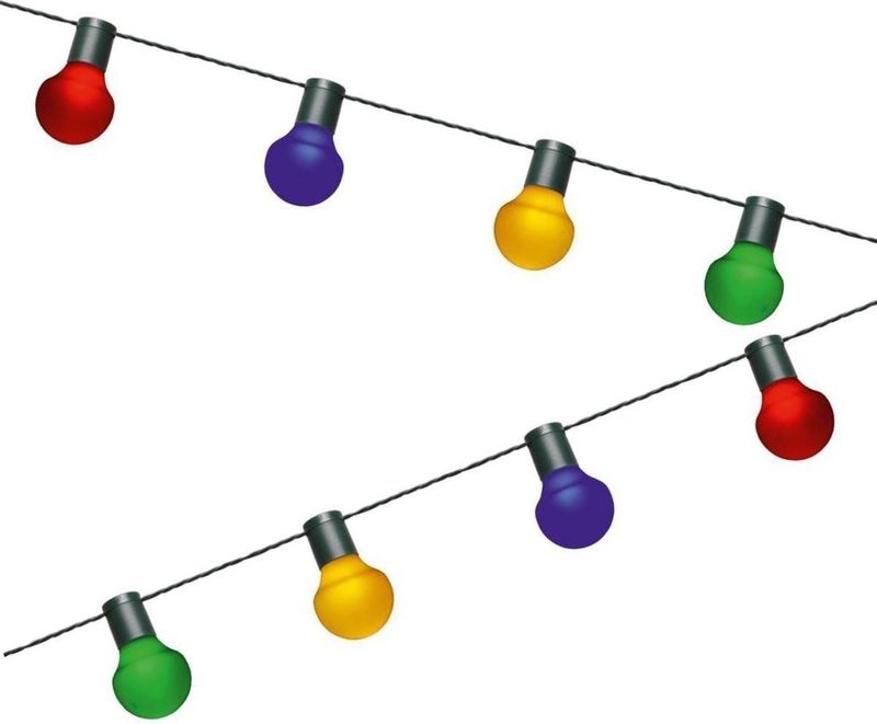 CBD Lichtsnoer buiten - Tuinverlichting - Partyverlichting - Lampjes slinger - Lichtslinger - Feestverlichting - Partylights - 20 LED Bollen - 15 meter