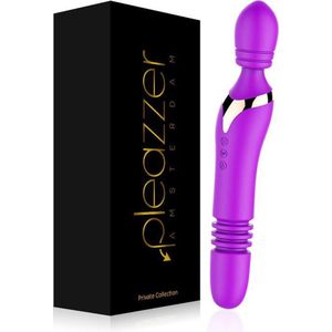Pleazzer Swing Vibrator – Dubbele dildo vibrator met verwarmde kop – Vibrators voor vrouwen – Sex toys – Paars