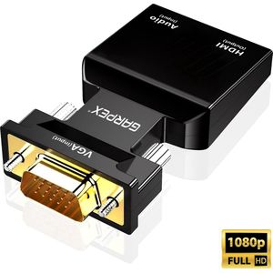 Garpex® VGA naar HDMI Adapter - 1080p Full HD - Analoog naar Digitaal - Universele Converter