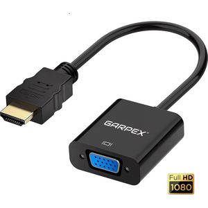 Garpex® HDMI naar VGA Adapter - HDMI naar VGA - Full HD 1080P - Male naar Female - HDMI Kabel - Extra Monitor