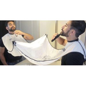 Baardschort - Wit - Scheerschort - Met Zuignappen