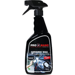 ProNano | ProNano Ceramic Wax 750ml | Nano Technologie | Het heeft uitstekende hydrofobe eigenschappen, die een hoge glans geven en de kleur verbeteren | Beschermd tegen alle weersinvloeden