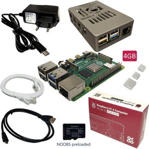 Raspberry Pi 4B - starter kit - 4GB - 32GB SD-kaart