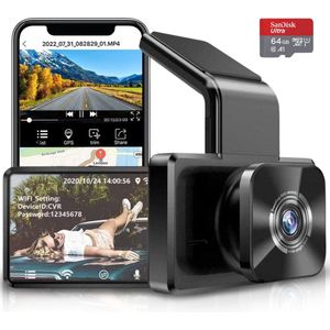 Nince Dashcam Auto - Full HD 1080P - 64GB SD - Voor & Achter - Hoge Kwaliteit