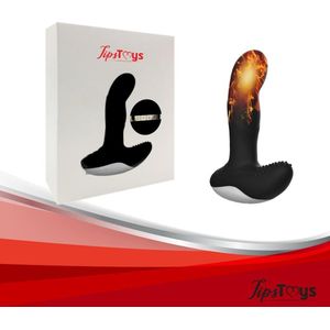 TipsToys Buttplug Vibrators Prostaat - Dildo Mannen Anaal met Verwarming Seksspeeltjes Zwart