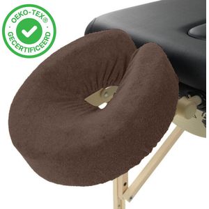 ZenGrowth - Badstof Hoofdsteunhoesje - Chocoladebruin - 280gr/m² - Herbruikbaar