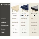 Hoeslaken Massagetafel Grijs- Extra Dik - Badstof Stretch - Met Uitsparing