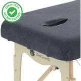 Hoeslaken Massagetafel Grijs- Extra Dik - Badstof Stretch - Met Uitsparing