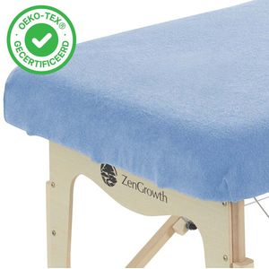 Badstof Hoeslaken Massagetafel Lichtblauw zonder uitsparing