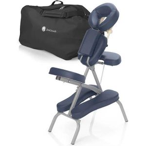 ZENGROWTH Valo Massagestoel Inklapbaar voor stoelmassages Marineblauw (7kg)