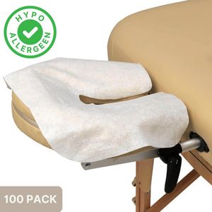 ZenGrowth - Disposable Hoofdsteunhoesjes - Wit - 100 stuks - Hypoallergeen - Bescherming voor de Massagetafel