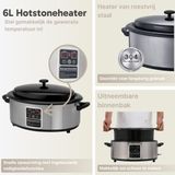 ZenGrowth - Hotstone Heater - 6 Liter - Elektronisch Display - Digitale Temperatuurregeling