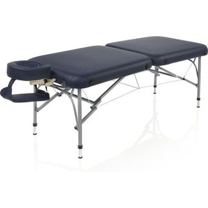 ZenGrowth - Artarmon - Massagetafel - Marineblauw - Aluminium - PU-Leer