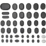 ZenGrowth - Hotstones - 45 Stuks - Massage Stenen - 100% Basaltsteen - Inclusief Bamboe Opbergdoos